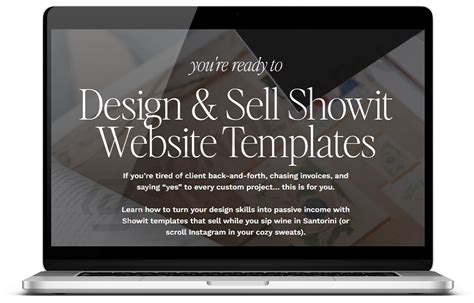 How To Sell Showit Templates