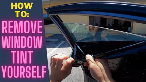 How To Take Off Car Tint