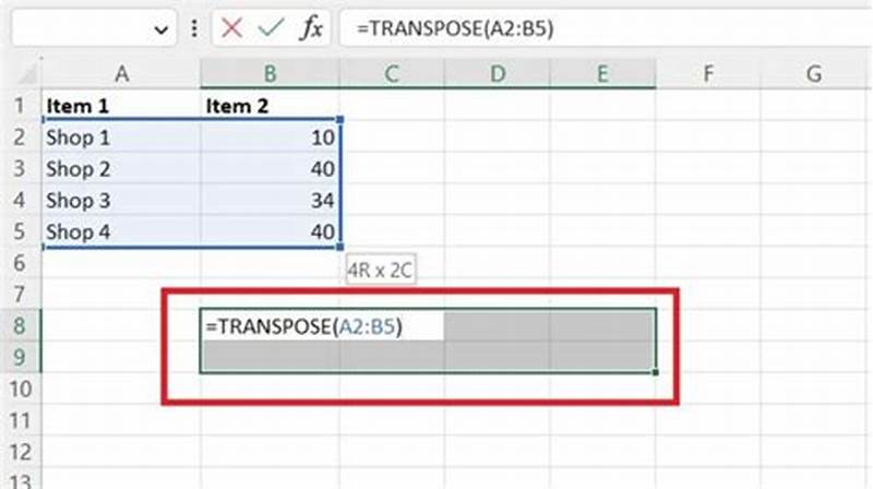 How To Transpose A Chart In Excel