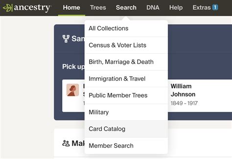 How To Use Card Catalog On Ancestry.com