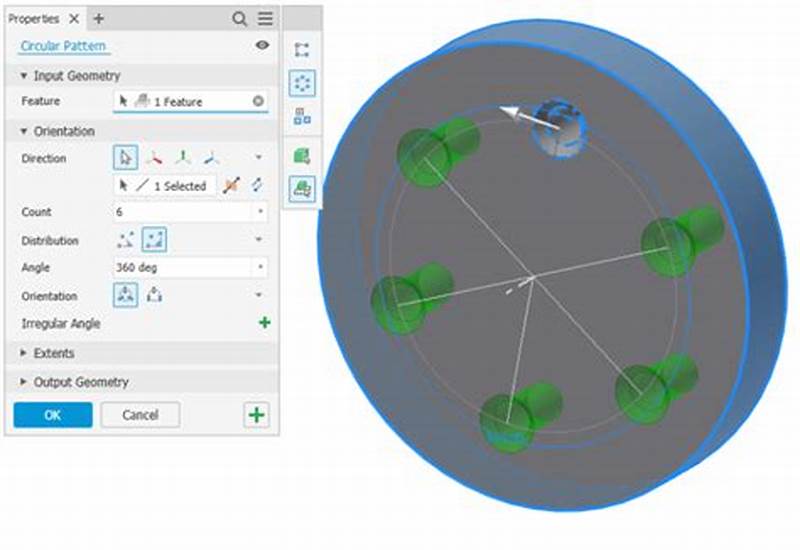How To Use Circular Pattern In Inventor