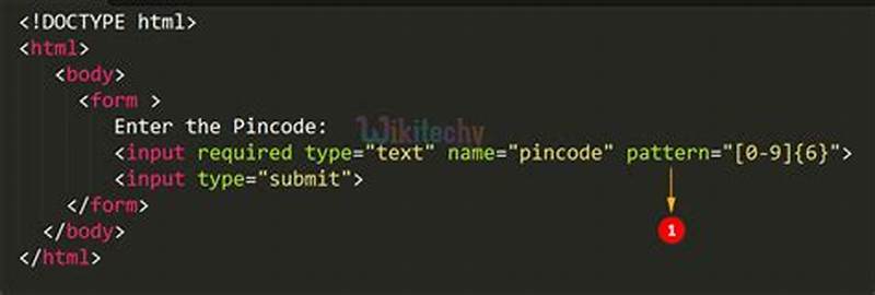 How To Use Pattern Attribute In Html
