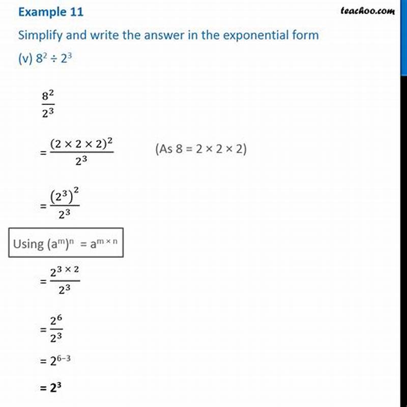 How To Write In Exponential Form