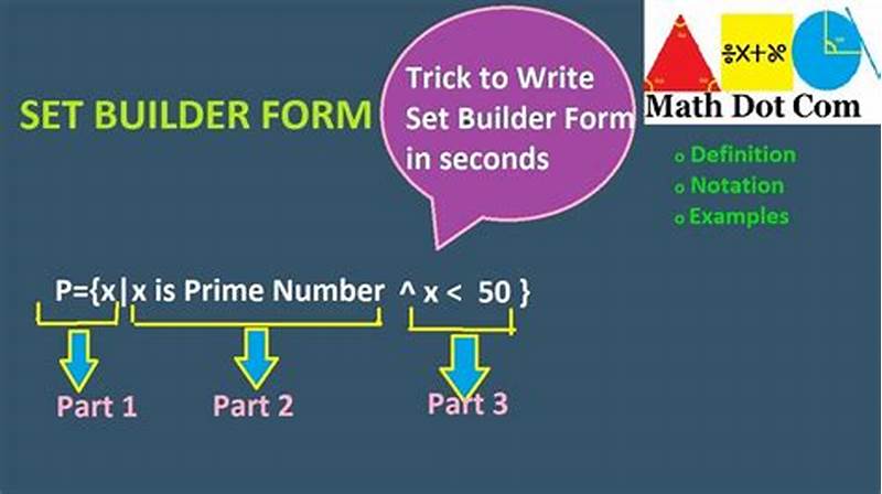 How To Write In Set Builder Form