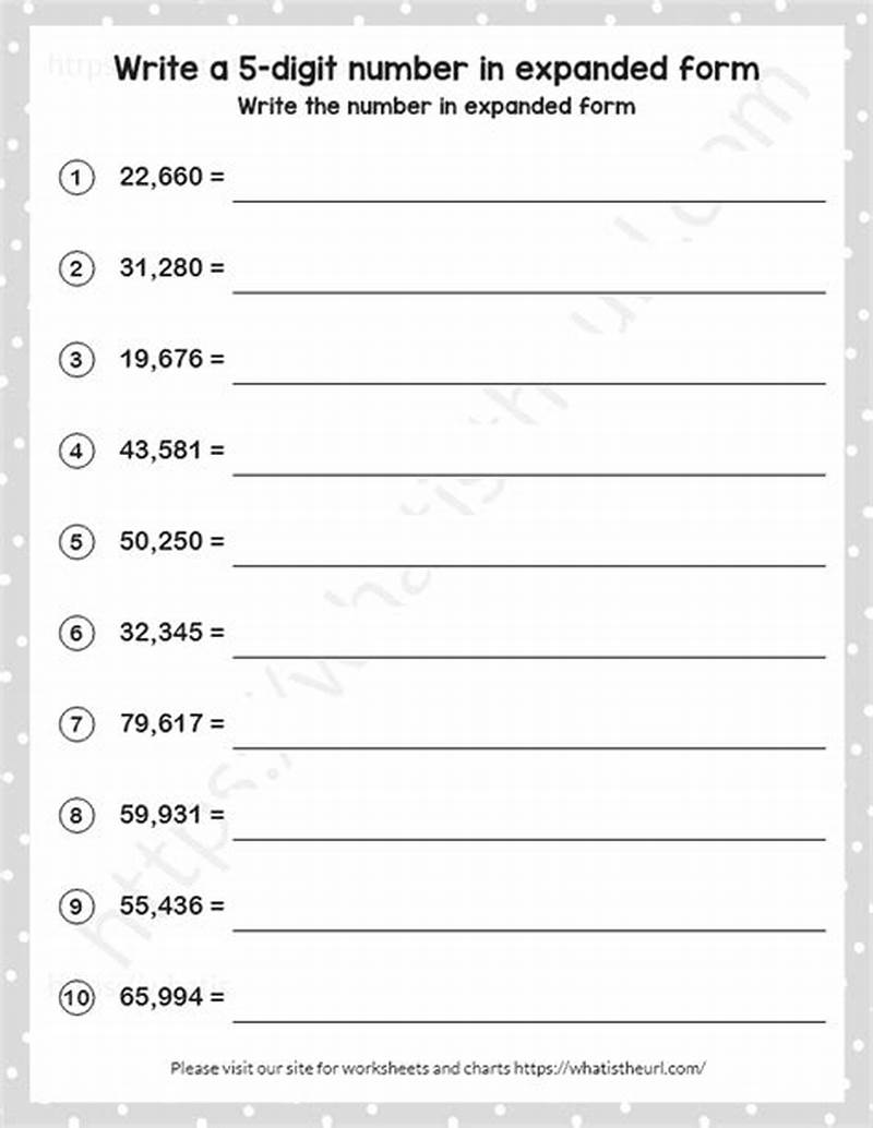 How To Write Numbers Expanded Form