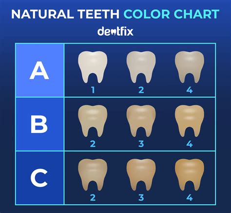How Yellow Are My Teeth Chart
