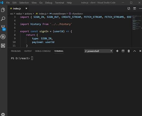 How can I clear the terminal in Visual Studio Code