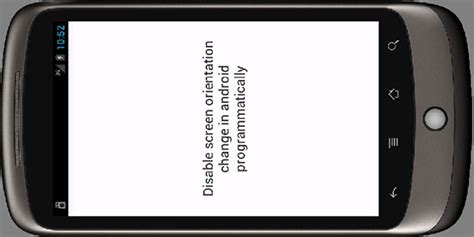 How can I disable landscape mode in Android