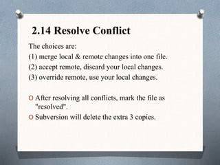 How can I discard remote changes and mark a file as resolved