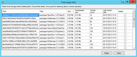 How can I findidentify large commits in Git history