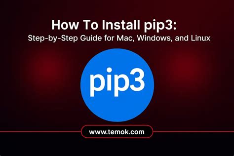 How can I install Pythons pip3 on my Mac