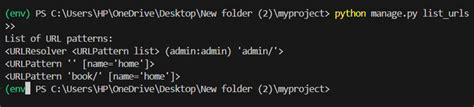 How can I list urlpatterns endpoints on Django