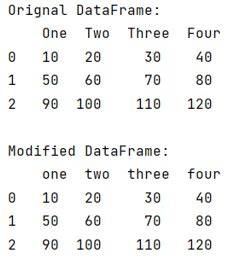 How can I make pandas dataframe column headers all lowercase