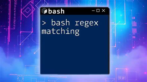 How can I match a string with a regex in Bash