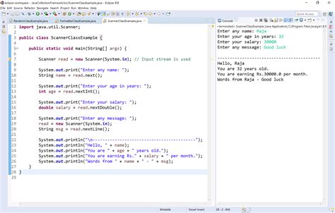 How can I read input from the console using the Scanner class in Java