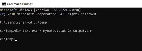 How can I redirect Windows cmd standard output and standard error to a single file