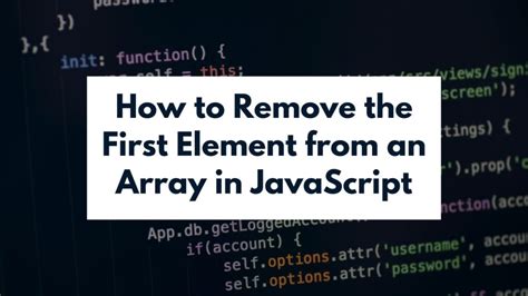 How can I remove the first element of an array and return the rest