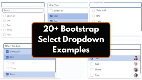 How can I render a list select box dropdown with bootstrap