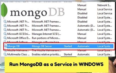 How can I run MongoDB as a Windows service