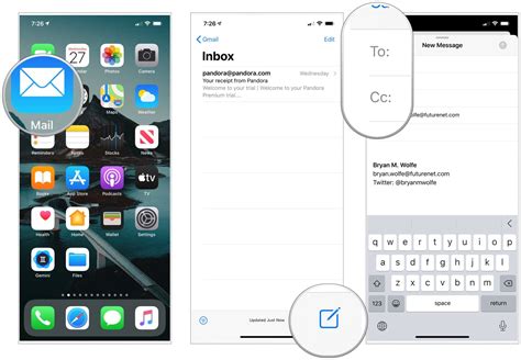 How can I send mail from an iPhone application