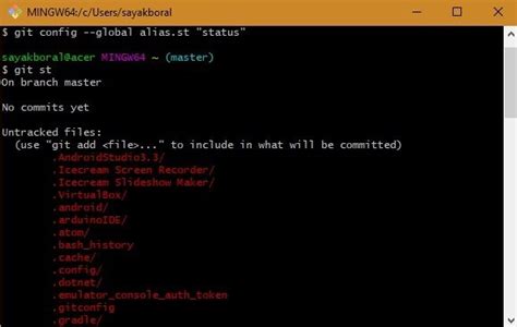 How do I alias commands in git