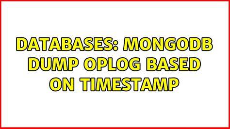 How do I create a MongoDB dump of my database