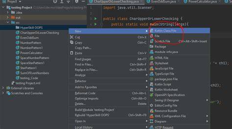 How do I create a new class in IntelliJ without using the mouse