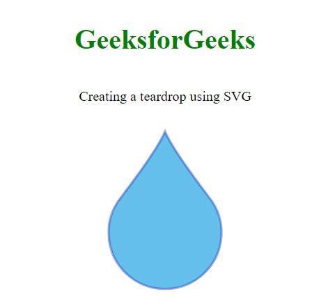 How do I create a teardrop in HTML