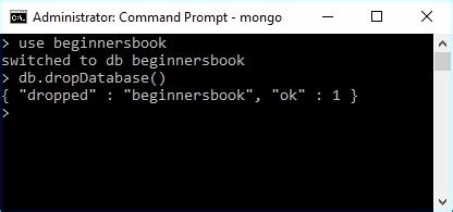 How do I drop a MongoDB database from the command line