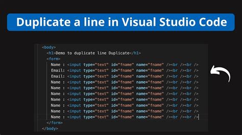 How do I duplicate a line or selection within Visual Studio Code
