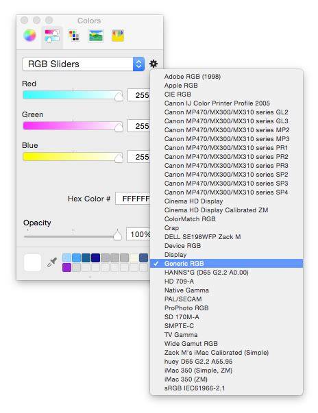 How do I enter RGB values into Interface Builder