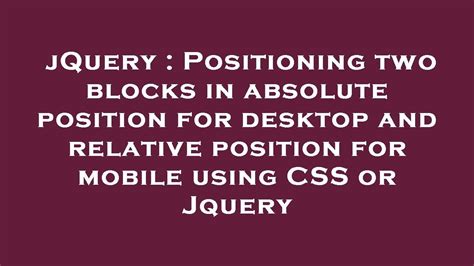 How do I find the absolute position of an element using jQuery