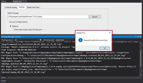 How do I install a NuGet package nupkg file locally to Visual Studio