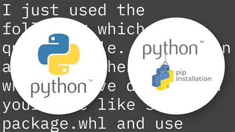 How do I install a Python package with a whl file