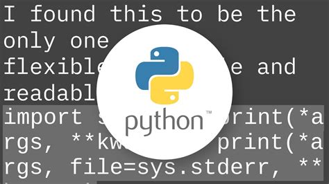 How do I print to stderr in Python