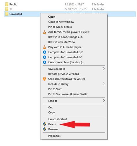 How do I removedelete a folder that is not empty