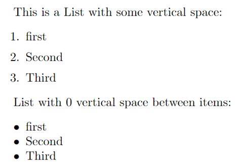 How do I set vertical space between list items
