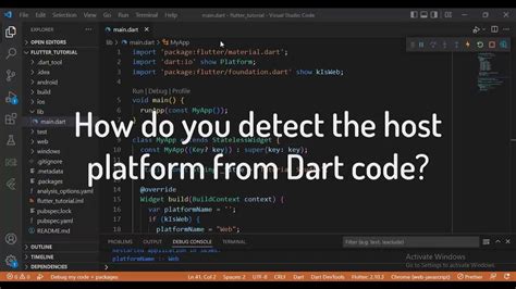 How do you detect the host platform from Dart code