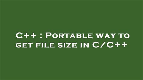 How do you get the file size in C