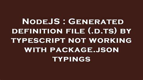How do you produce a dts typings definition file from an existing JavaScript library