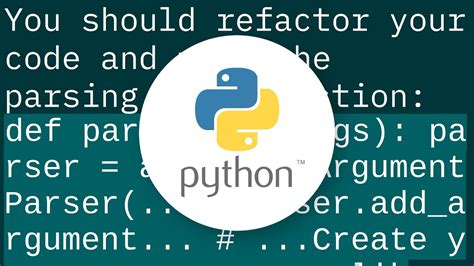 How do you write tests for the argparse portion of a python module