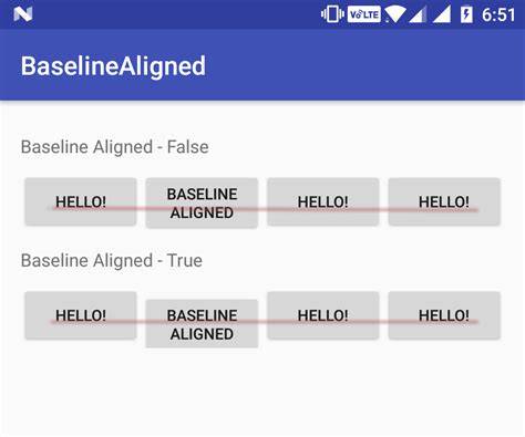 How does setting baselineAligned to false improve performance in LinearLayout