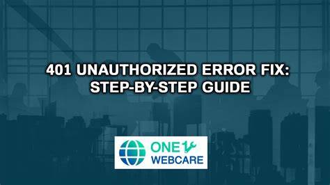 Step-by-Step Solutions to Fix the Error