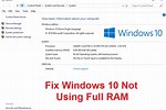 How to Fix Your Ram in Windows 10