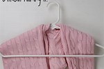 How to Hang Sweaters without Hanger Marks