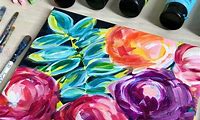 How to Paint Acrylic Flowers for Beginners