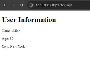 How to access a dictionary element in a Django template