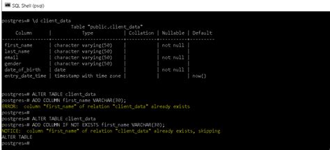 How to add column if not exists on PostgreSQL