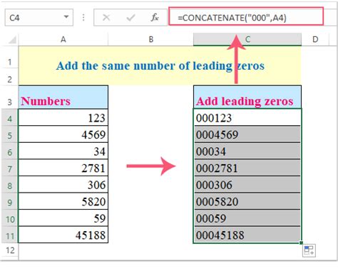 How to add leading zeros
