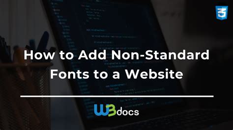How to add some non-standard font to a website